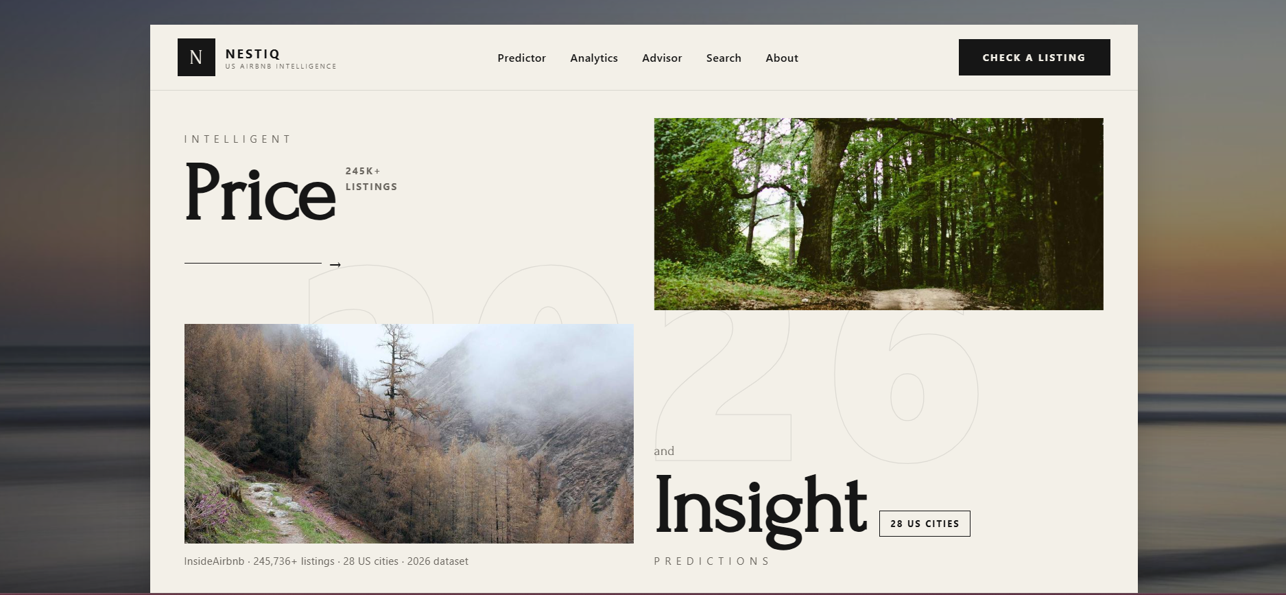 NestIQ — AI Airbnb Price Intelligence 1